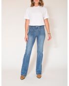 De blauwe katoenen jeans van Diana Wilson