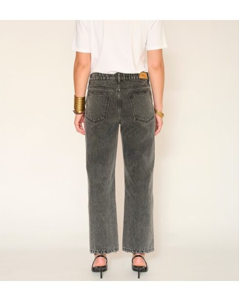 The Morrison Black Denim Jeans aus Baumwolle in grauer Waschung