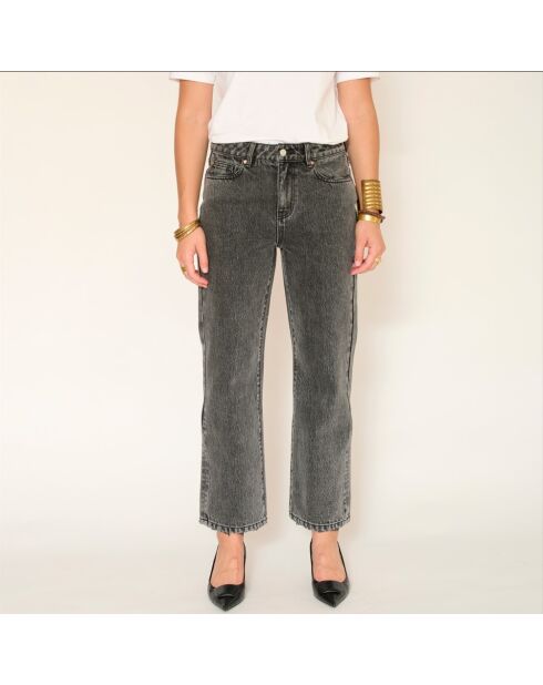 The Morrison Black Denim Jeans aus Baumwolle in grauer Waschung