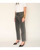 The Morrison Black Denim Jeans aus Baumwolle in grauer Waschung