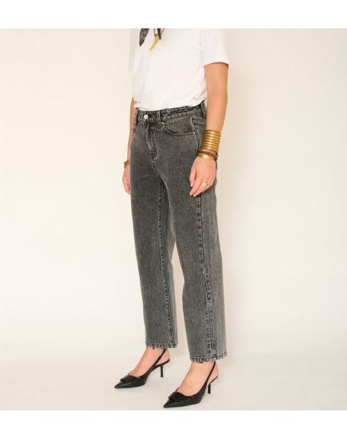 The Morrison Black Denim Jeans aus Baumwolle in grauer Waschung