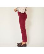 De Linda Soft Corduroy Anemone katoenen broek