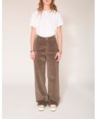 Khakifarbene Baumwollhose Paphos Soft Corduroy VL