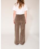 Khakifarbene Baumwollhose Paphos Soft Corduroy VL