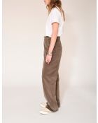 Khakifarbene Baumwollhose Paphos Soft Corduroy VL