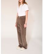 Khakifarbene Baumwollhose Paphos Soft Corduroy VL
