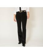 Schwarze Baumwollhose The Harley Corduroy