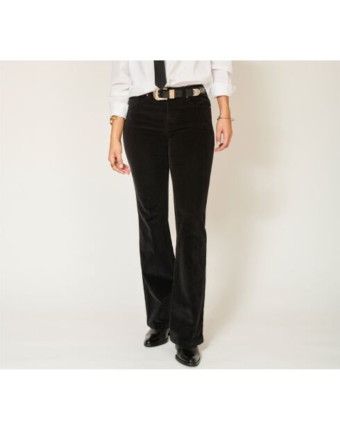 De Harley Corduroy zwarte katoenen broek
