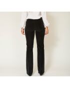 Schwarze Baumwollhose The Harley Corduroy
