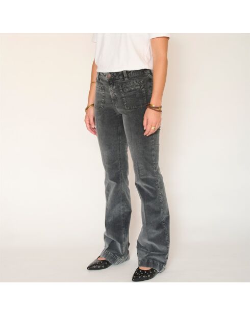 I pantaloni Diana Velvet Vintage in cotone al carbonio