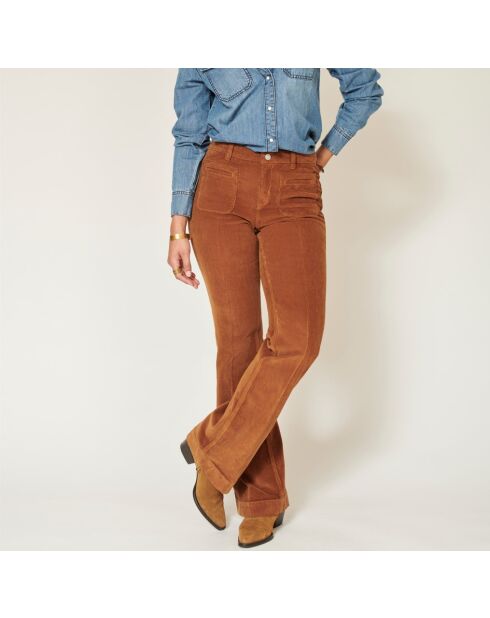 Die Diana Corduroy karamellfarbene Baumwollhose