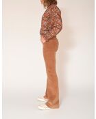 De Diana Velvet Chic nuts katoenen broek