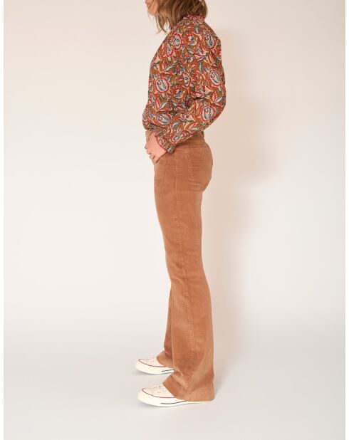 Die Diana Velvet Chic Baumwollhose mit Nüssen