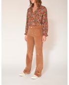 De Diana Velvet Chic nuts katoenen broek