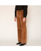 De Jagger Velvet Vintage broek van camelkleurig katoen
