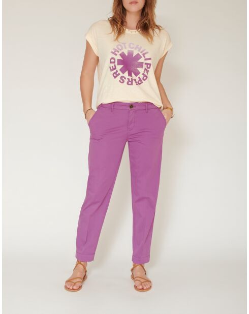 Pantalon en coton Picasso pétunia