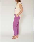 Pantalon en coton Picasso pétunia