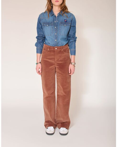 De Jagger Soft Corduroy koffiebroek van katoen
