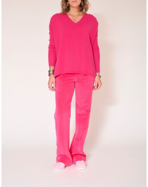 Pull en laine Kourou fushia