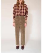 Perrine Soft Corduroy tapenade katoenen broek