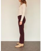De paarse katoenen broek van Linda Soft Corduroy