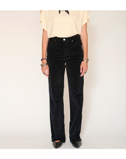 Schwarze Baumwolljeans The Jagger Velvet