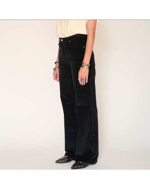 Schwarze Baumwolljeans The Jagger Velvet