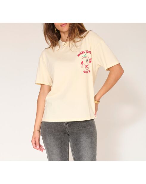 T-shirt in cotone Tabasco naturale