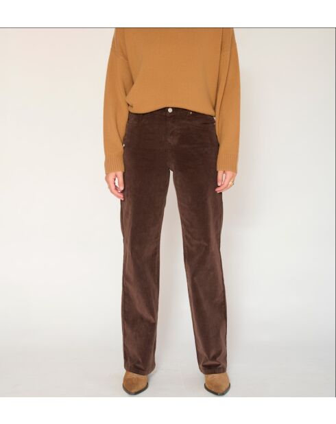 Die braunen Baumwolljeans von Jagger Velvet