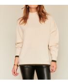 Pull en laine Kami craie