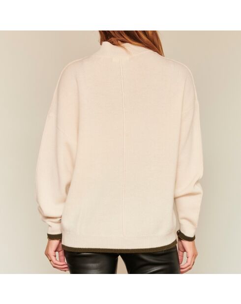 Pull en laine Kami craie