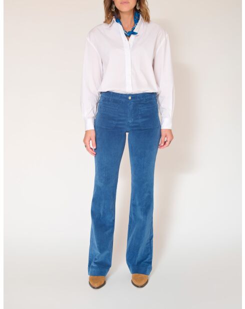 De Diana Velvet Chic Pacific katoenen broek