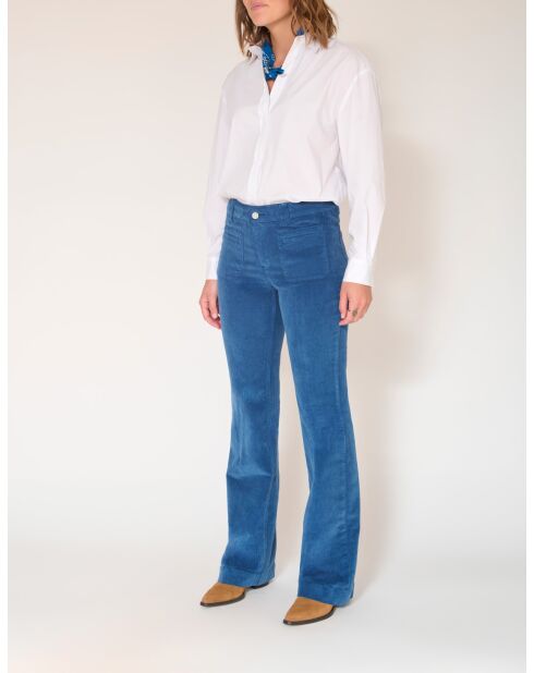 De Diana Velvet Chic Pacific katoenen broek