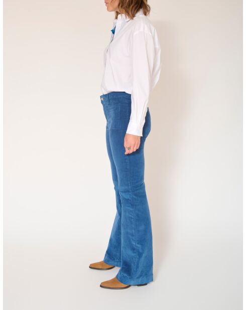 De Diana Velvet Chic Pacific katoenen broek