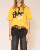 Gelbes Baumwoll-T-Shirt Tide Bowie