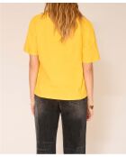 Gelbes Baumwoll-T-Shirt Tide Bowie