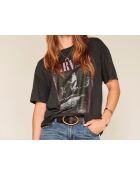 Tijana Nirvana schwarzes Baumwoll-T-Shirt