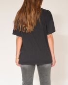 Theoline schwarzes Baumwoll-T-Shirt
