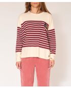 Camiseta de algodón Tipi burdeos