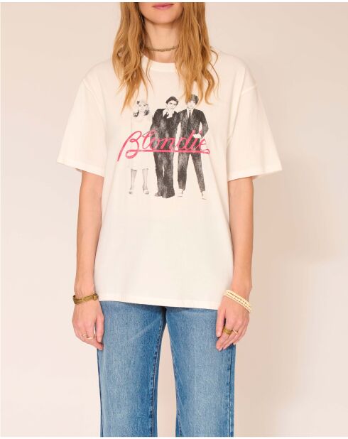 Tierna Blondie T-Shirt aus Baumwolle mit Kreidemuster