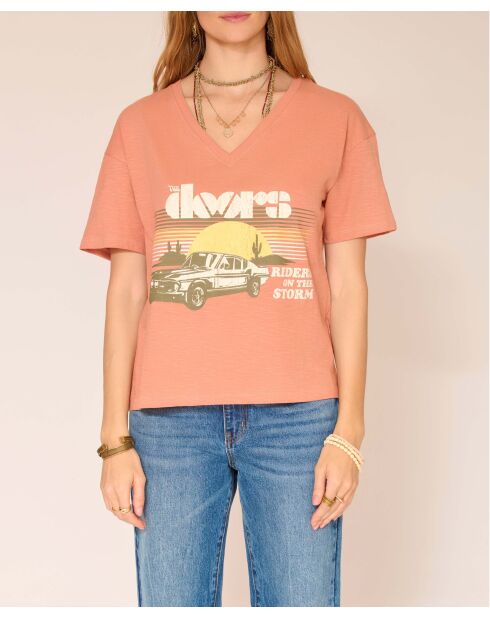 Magnolien-Baumwoll-T-Shirt Tarani Doors