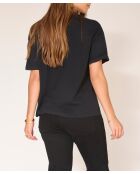Timystic schwarzes Baumwoll-T-Shirt