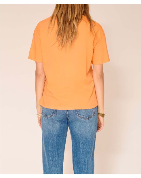 Apricot Twilight Baumwoll-T-Shirt