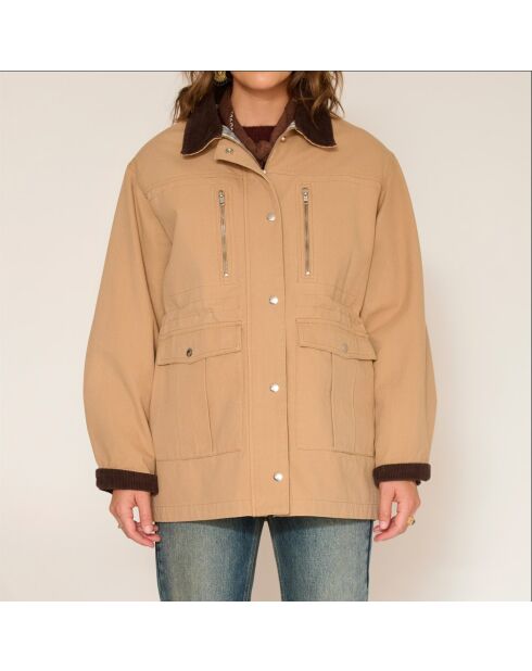 Veste en coton madina sable