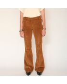 Die kamelfarbenen Baumwolljeans Diana Velvet