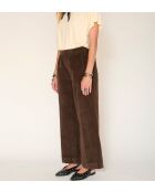 Khakifarbene Baumwollhose Paco Soft Cord
