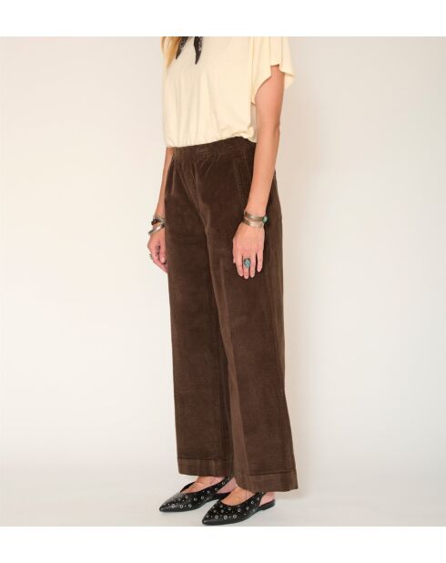 Khakifarbene Baumwollhose Paco Soft Cord