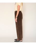 Khakifarbene Baumwollhose Paco Soft Cord