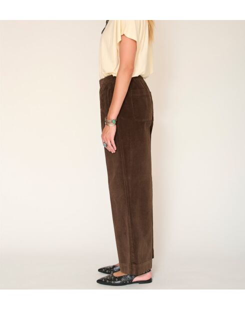 Khakifarbene Baumwollhose Paco Soft Cord