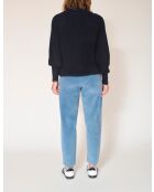 Felpa Keiko in cotone blu